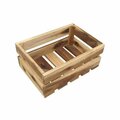 New Courtyard 15.5 x 7 in. Crate-Style Wood Planter NE3238175